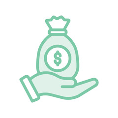 Venture Capital duotone line icon , vector, pixel perfect, illustrator file 

