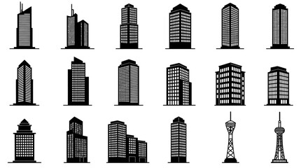 Obraz premium City Buildings Vector Set 1