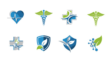 Medical Symbols Set for Healthcare Clinic and Pharmacy