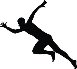 Dynamic sports graphics with vibrant colors and bold typography