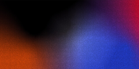 A smooth color gradient transitions from dark to light. The color changes from deep red to bright purple, culminating in a bright blue hue.and uses graini