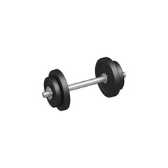 Dumbbell with adjustable weights for strength training fitness