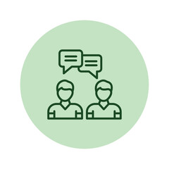 Business Conversation pentaglow , vector, pixel perfect, illustrator file 
