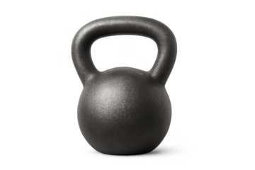 Kettlebell for fitness and strength training workout on transparent background