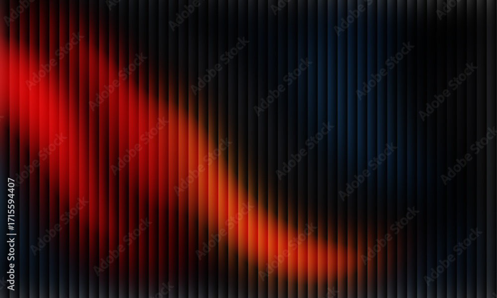Poster abstract background with vertical lines and red orange gradient overlay