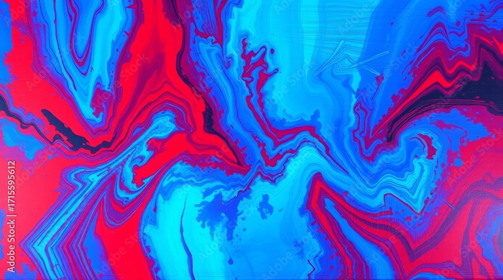Poster abstract swirl of colors: an artistic display of vibrant colors, swirling together in a dynamic and 