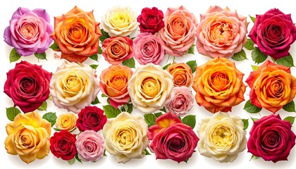 Fototapeta premium Colorful rose arrangement
