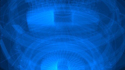 Abstract Geometric Blue Pattern with Modern Digital Art Vibes