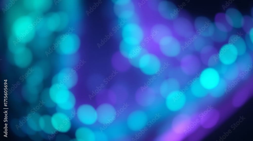 Poster abstract bokeh delight: a captivating display of abstract bokeh lights, shimmering in shades of teal