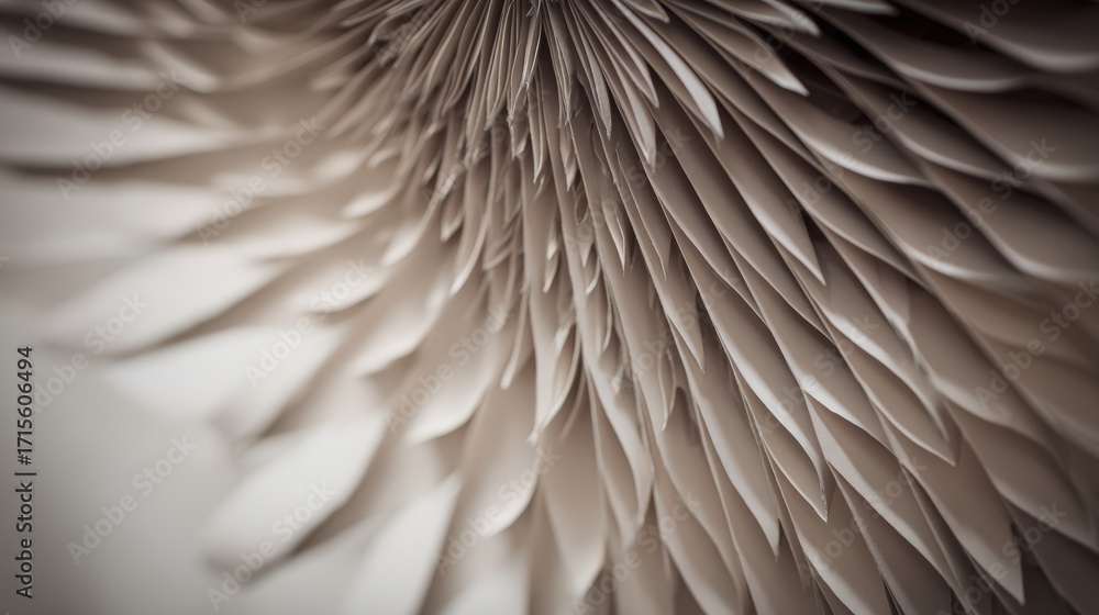 Aufkleber abstract close up view of folded paper creating a mesmerizing pattern of repeating shapes with a sof
