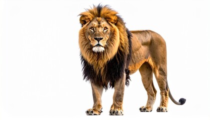 Obraz premium lion isolated on white background