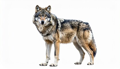 wolf isolated on white