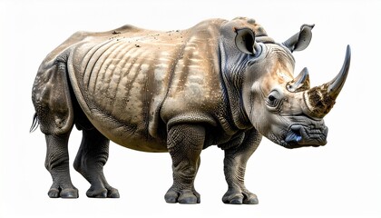 Obraz premium rhinoceros isolated on white