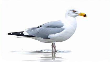 seagull isolated on white