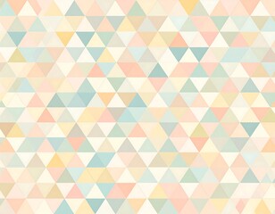 A delicate, repeating pattern of pastel-toned triangles creates a soft, soothing visual effect.