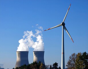 Wind turbine and power plant