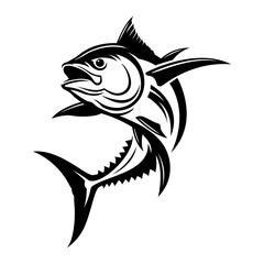 tuna fishing illustration logo vector image t shirt