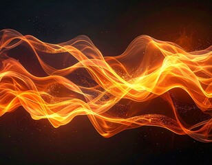 Obraz premium Abstract fiery waves (3)