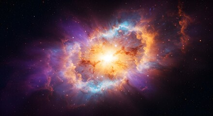 Abstract nebula in space