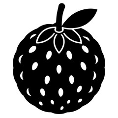 black and white fruit