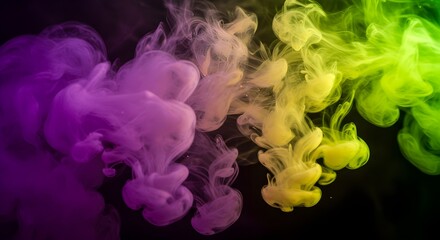 Fototapeta premium Colorful ink dispersion