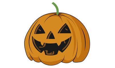 Spooky jack-o'-lantern vector art
Halloween pumpkin illustration