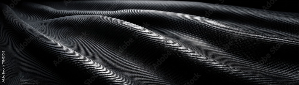 Poster dark abstract background with wavy textured surface creating a modern and elegant look for artistic 