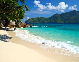 Fototapeta premium Tropical Paradise Beach Scenery