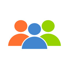 People Group Icons set. Crowd people Icons