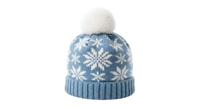 blue winter hat