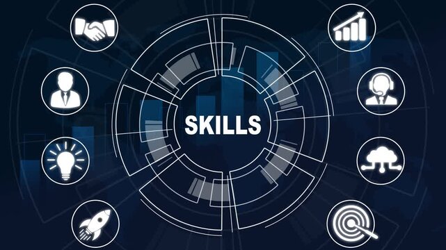 Internet, business, Technology and network concept.Coach motivation to skills improvement. Education concept. Training. Leadership skills. Human abilities