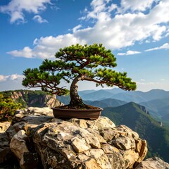 Bonsai on a mountaintop