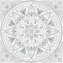 Fototapeta premium Monochrome Abstract Vector Pattern Design