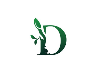 Modern agriculture logo design combining cow and plant elements, symbolizing sustainable farming, organic products, and eco-friendly agribusiness. Elegant and trendy style, perfect for dairy farms, D