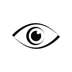 Eye logo icon vector design ilustration