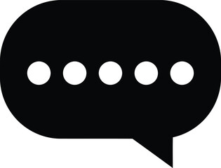 Modern chat bubble icon communication symbol digital message notification vector