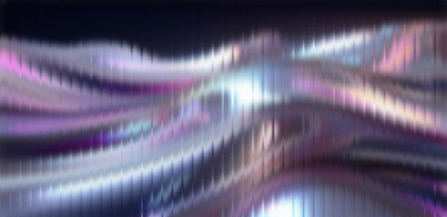 Stunning iridescent waves create a modern abstract background with flowing light and shadow, perfect for adding a touch of elegance and sophistication to your designs