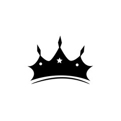 Amazing branding style crown silhouette icon design - illustration, vector, crown, clip art, king, curve