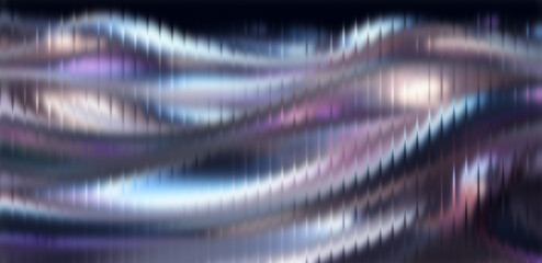 Stunning holographic waves create a futuristic and dreamy background, perfect for modern designs...