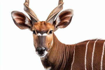 Majestic Bongo Antelope in Studio Portrait A Regal African Wildlife Subject