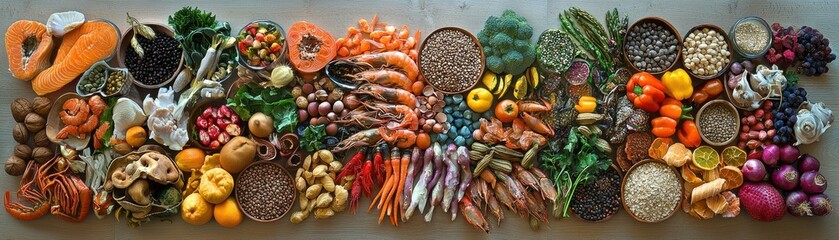 Healthy Fresh Organic Food Variety Assortment