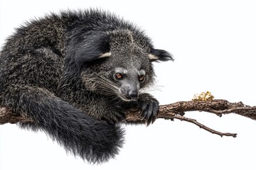 Intriguing Binturong in Studio Portrait A Closeup of an Exotic Animals Unique Scent Exploration