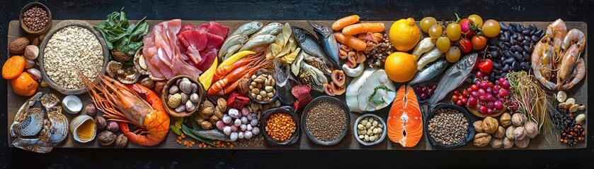 Fresh Healthy Seafood and Organic Ingredients Spread