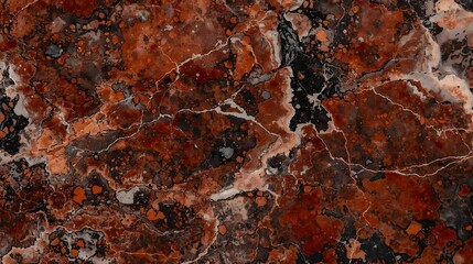 Abstract Marble Stone Texture – Natural Mineral Pattern Background Red Wall Brown
