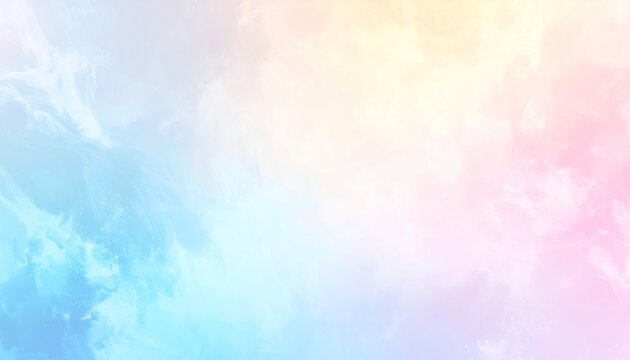 Pastel Gradient Swirls and Soft Clouds Background Abstract