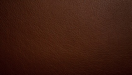 Rich Dark Brown Leather Texture Background, Natural Material Surface