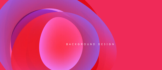Abstract fluid shapes, vibrant pinks, purples create dynamic background. Modern design, smooth gradients suggest movement, energy.