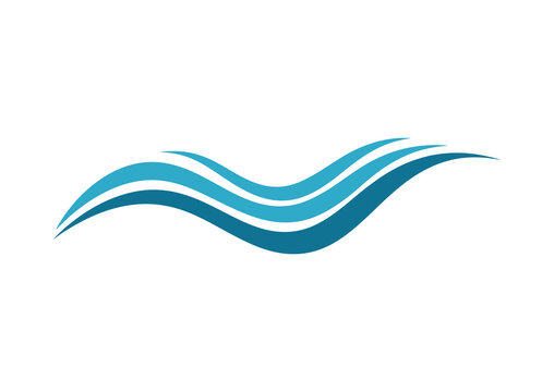 The woosh vector abstract is transparent and features three curved horizontal lines that resemble dynamic water waves. These lines have varying thicknesses and are arranged in parallel, creating an ef