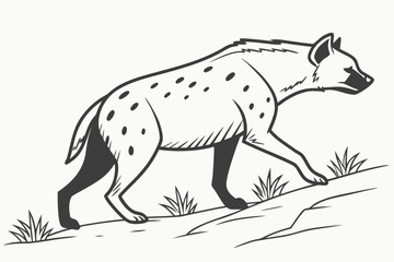 Serene Landscape Illustration with Rolling Hills