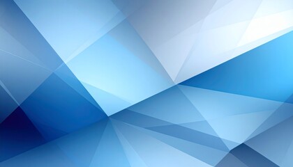 Blue Geometric Abstract Background - Modern Digital Art